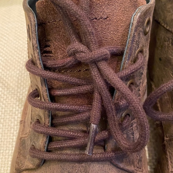 Bull Boxer Mens Brown Leather Distressed Tie Shoes /Size 8 / Caprysos - Picture 13 of 15